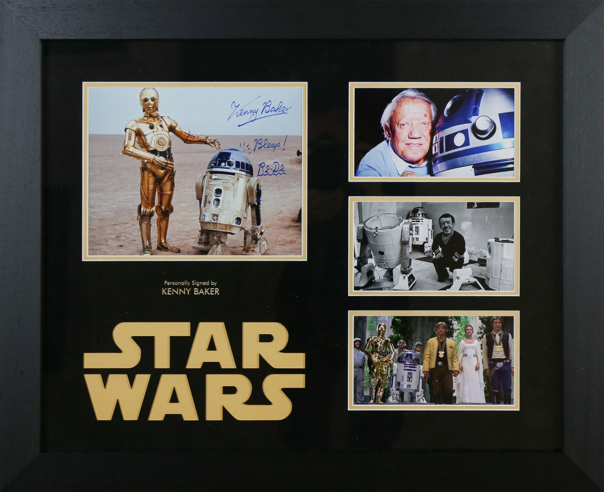 Kenny Baker Signed Star Wars 12x8 Photograph Framed Display - Memorabilia Framers Shop